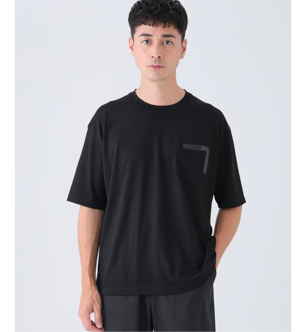EDIFICE「レザー パッチ ウール Tシャツ」|Tシャツ・カットソー|
