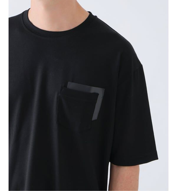 EDIFICE「レザー パッチ ウール Tシャツ」|Tシャツ・カットソー|