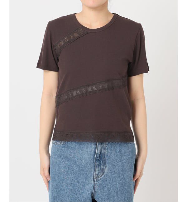 U by SPICK&SPAN「レーステープカットトップス」|Tシャツ・カットソー|