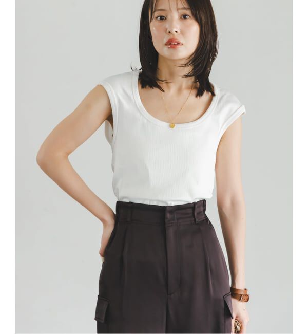 NOBLE「《予約》CLOSED/クローズド Cap sleeve t-shirt」|Tシャツ・カットソー|