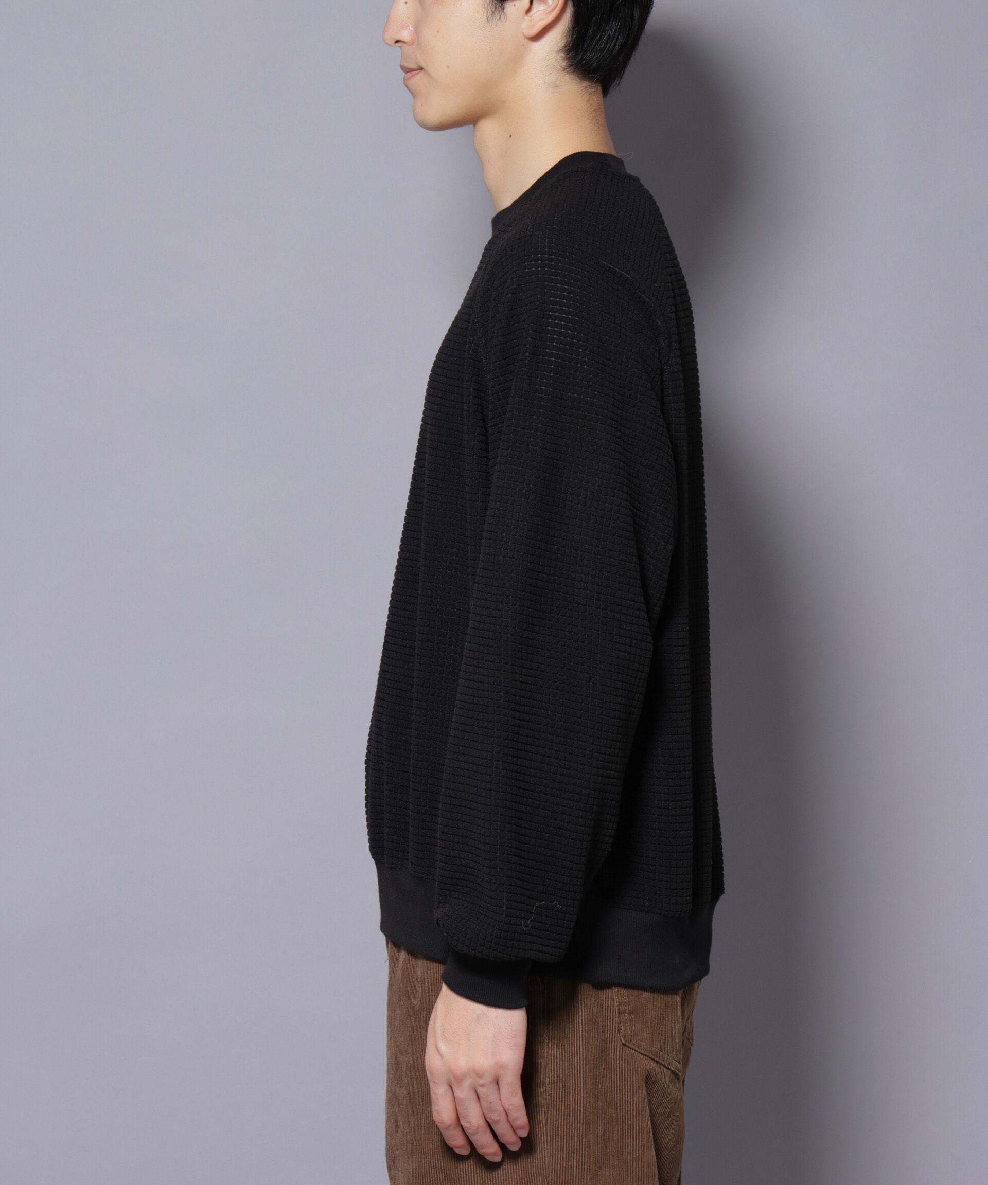 NANO universe「NORMANBROS別注 ワッフルフリース 長袖」|Tシャツ・カットソー|