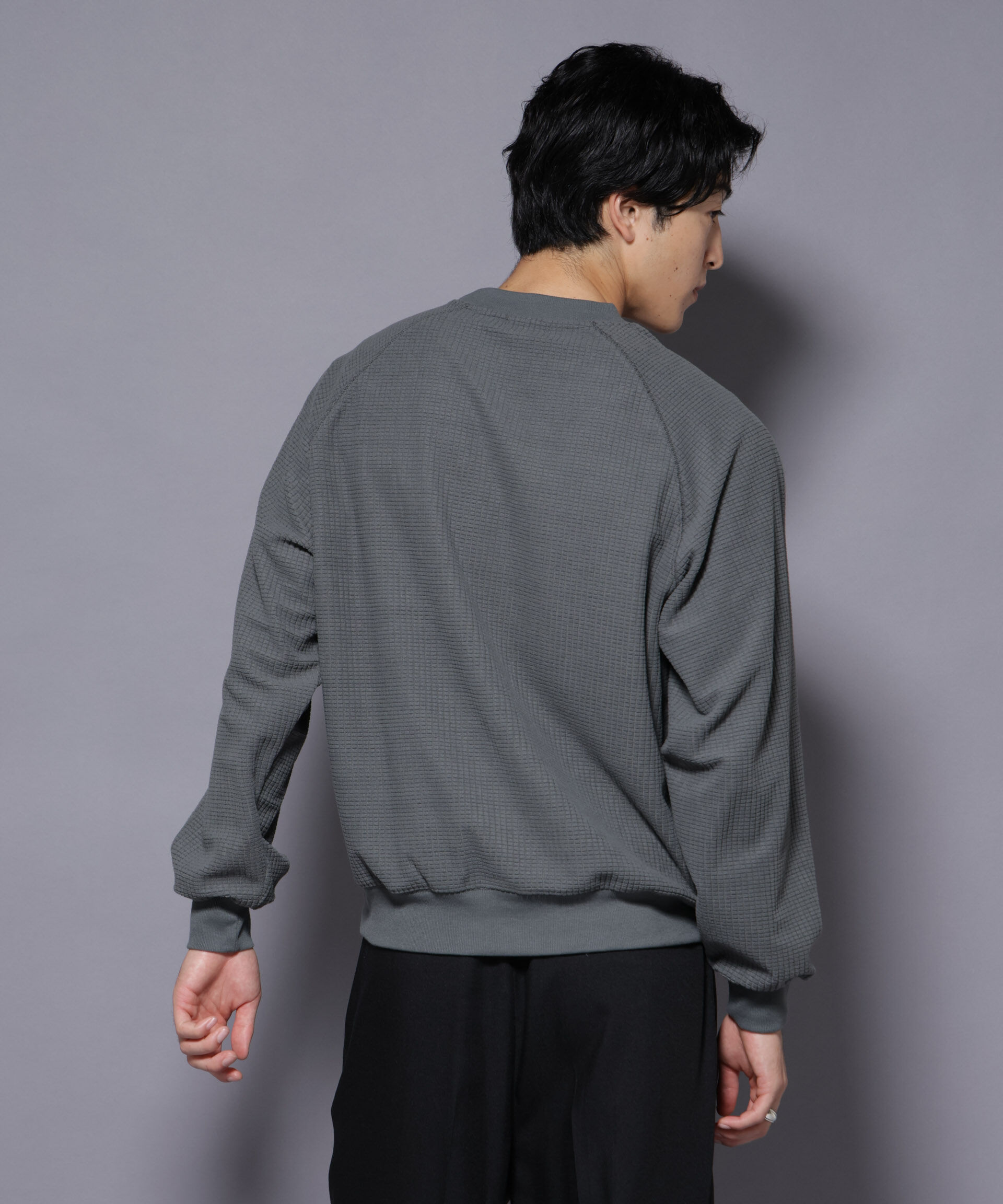 NANO universe「NORMANBROS別注 ワッフルフリース 長袖」|Tシャツ・カットソー|