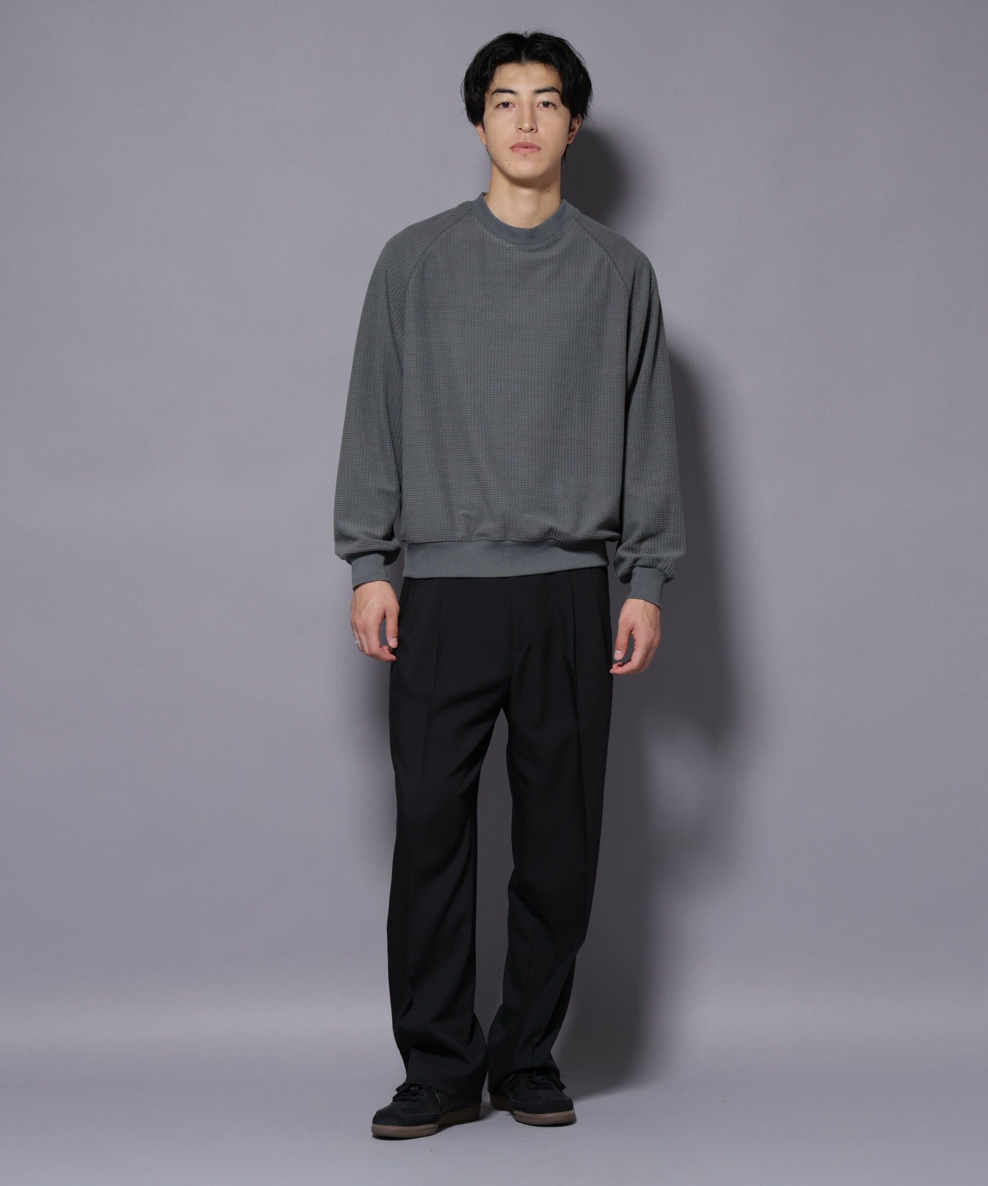 NANO universe「NORMANBROS別注 ワッフルフリース 長袖」|Tシャツ・カットソー|