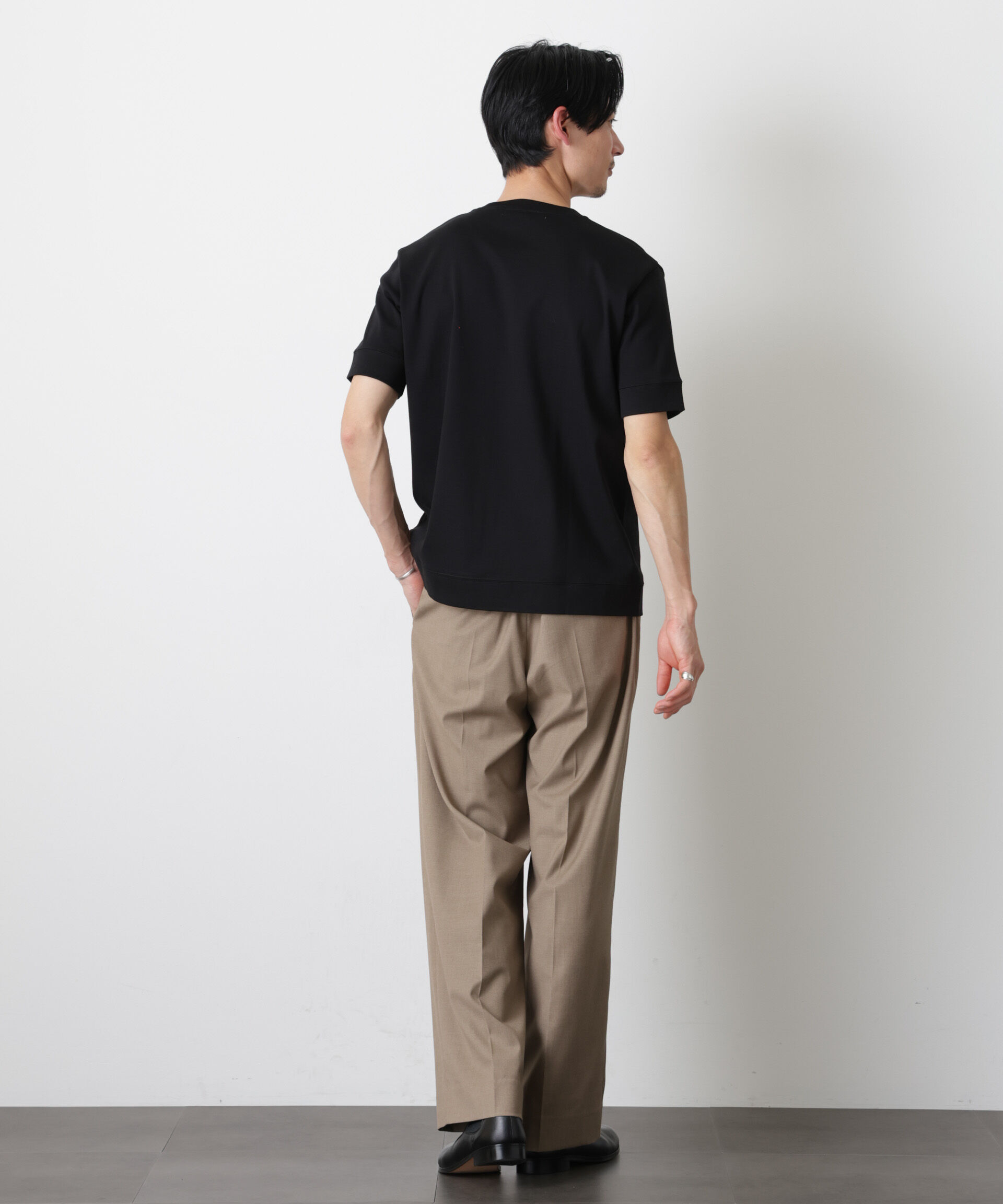 NANO universe「「FORMAL JERSEY」クルーネックカットソー半袖」|Tシャツ・カットソー|