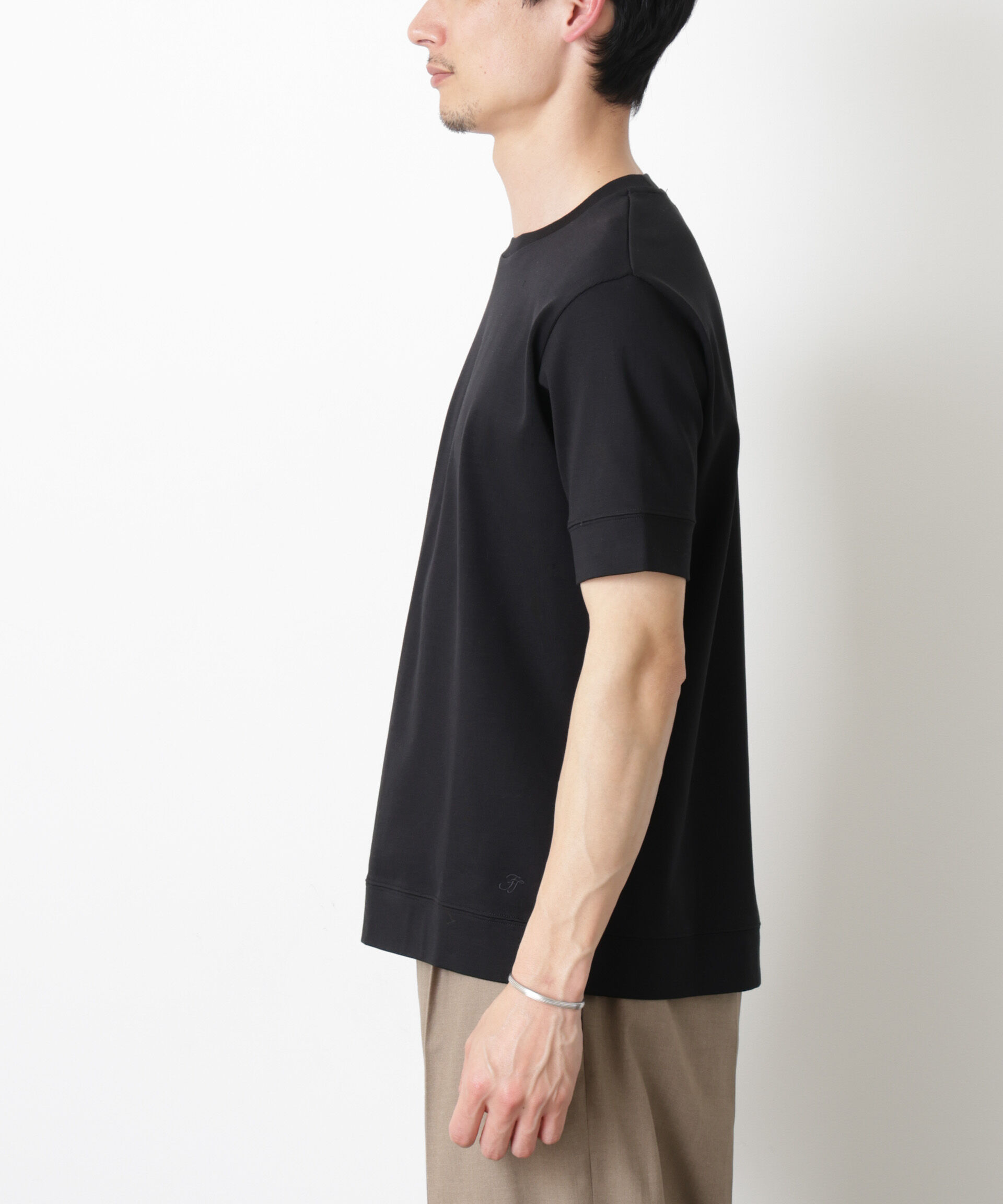 NANO universe「「FORMAL JERSEY」クルーネックカットソー半袖」|Tシャツ・カットソー|