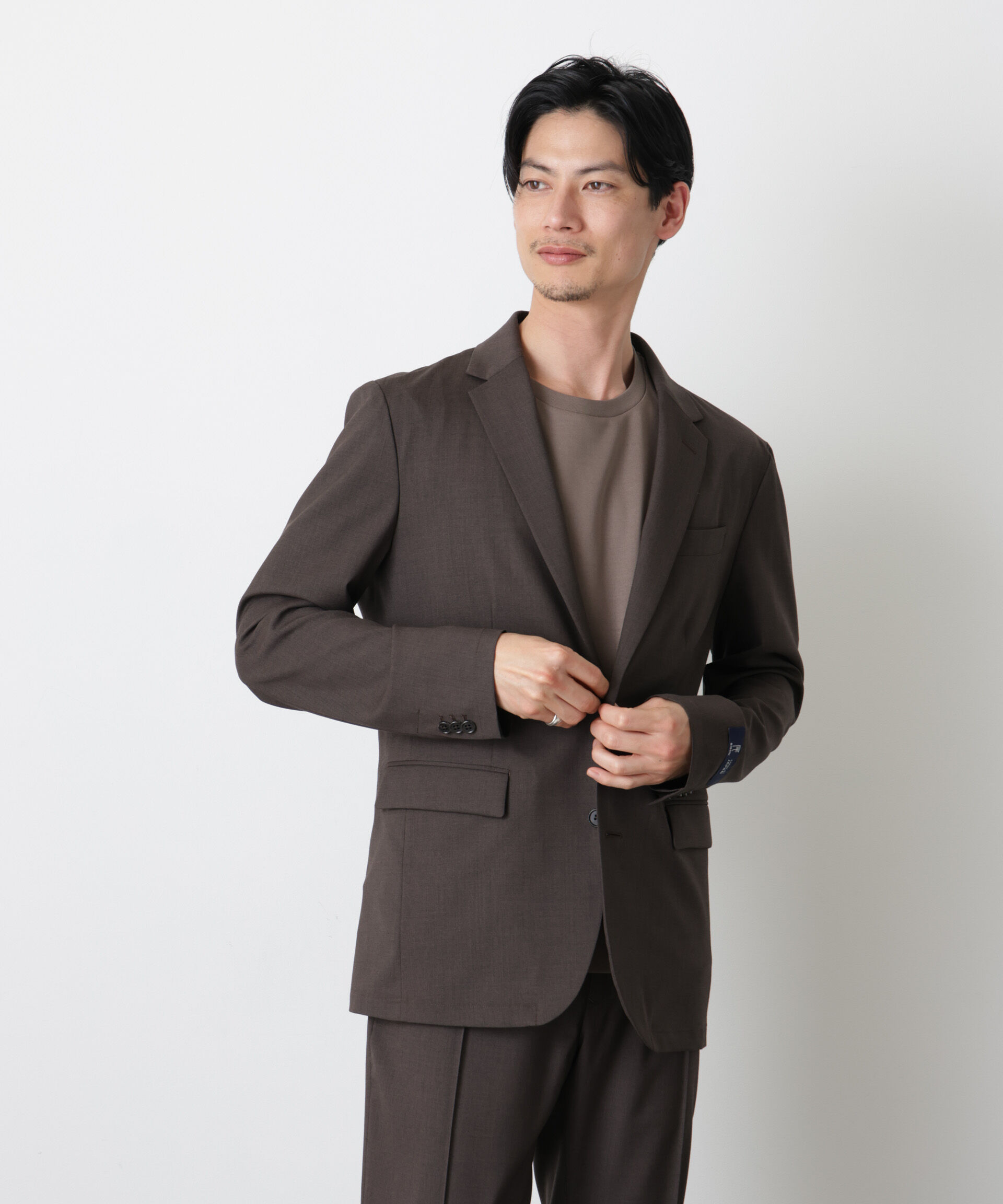 NANO universe「「FORMAL JERSEY」クルーネックカットソー半袖」|Tシャツ・カットソー|