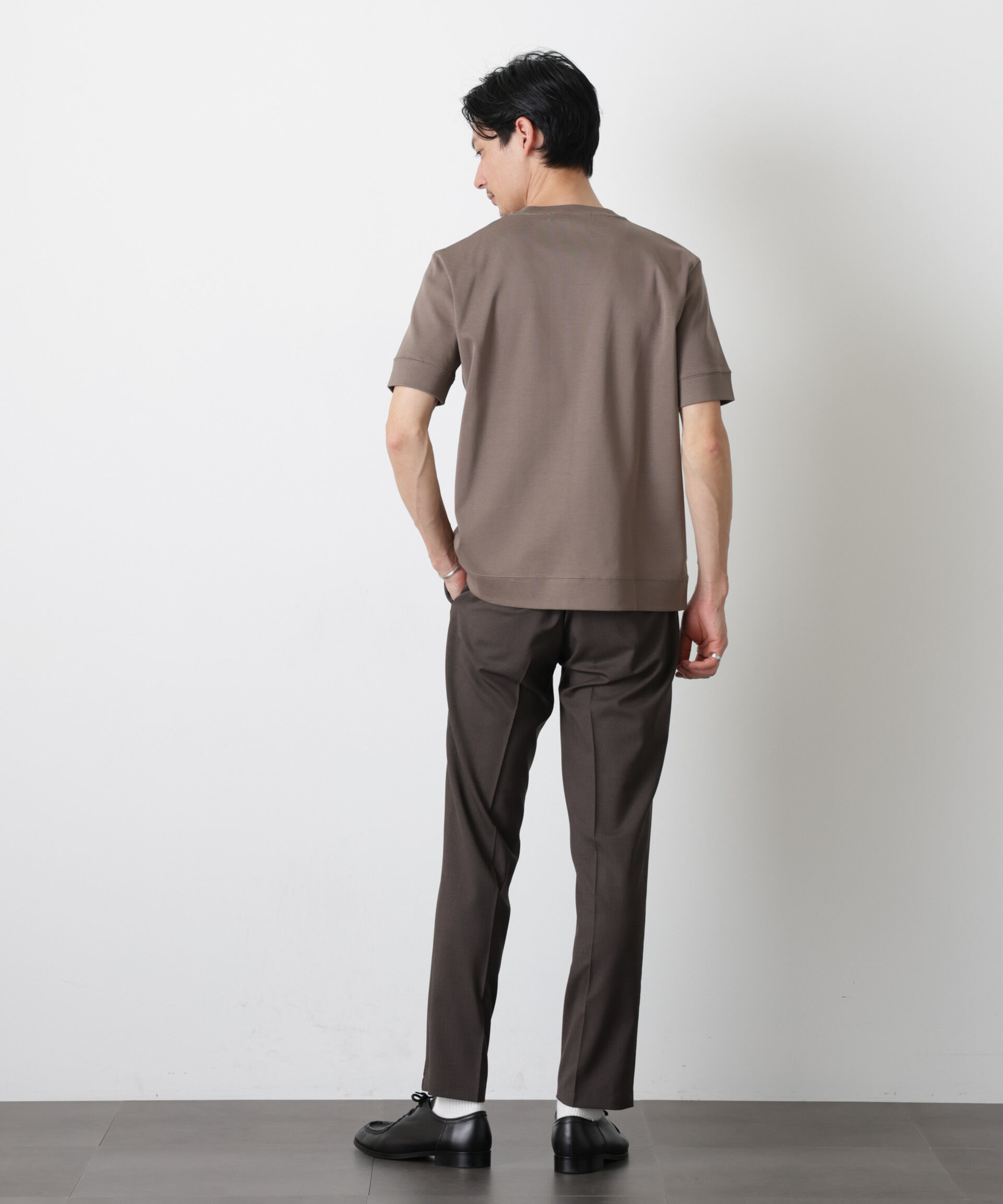 NANO universe「「FORMAL JERSEY」クルーネックカットソー半袖」|Tシャツ・カットソー|