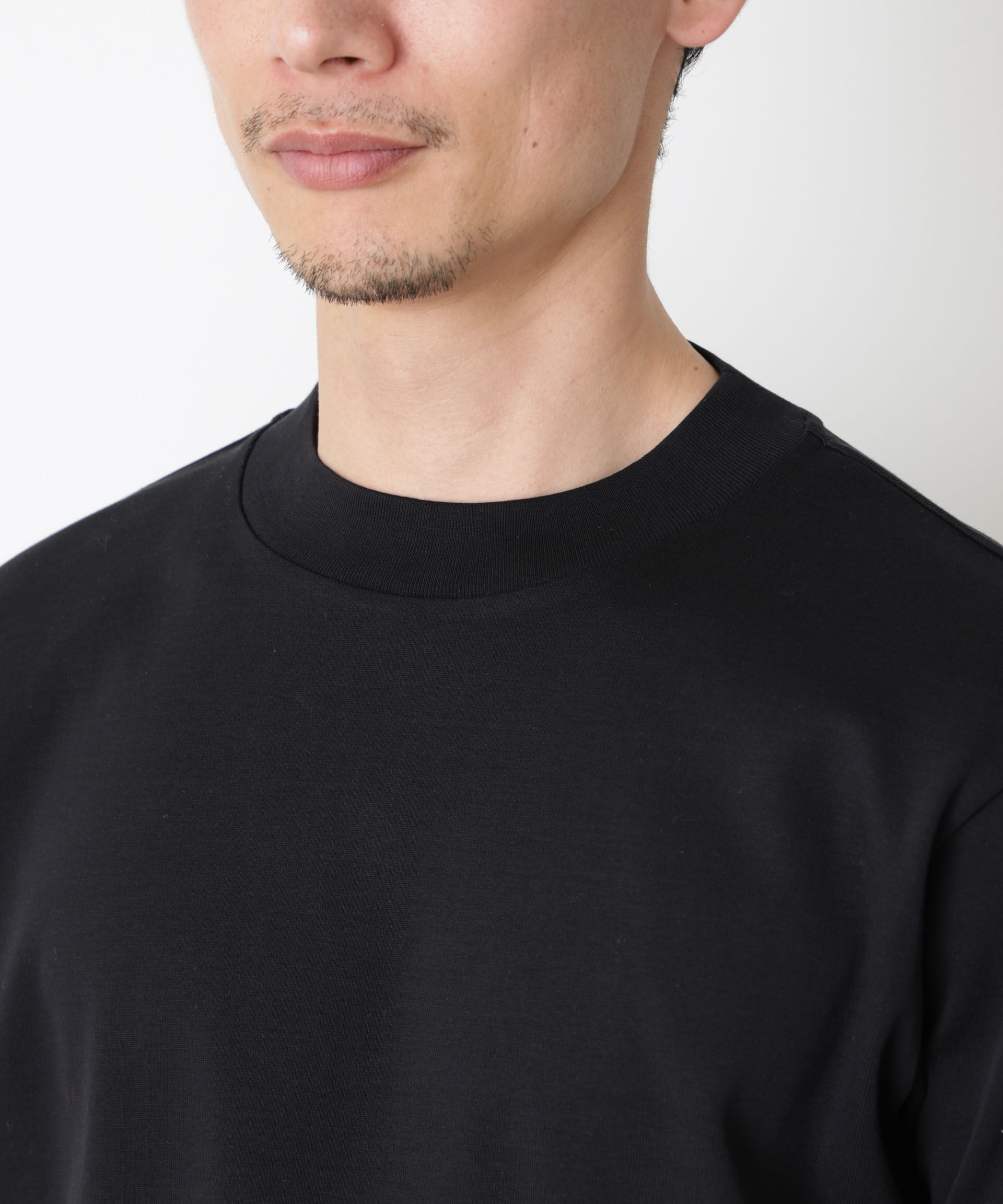 NANO universe「「FORMAL JERSEY」モックネックカットソー半袖」|Tシャツ・カットソー|