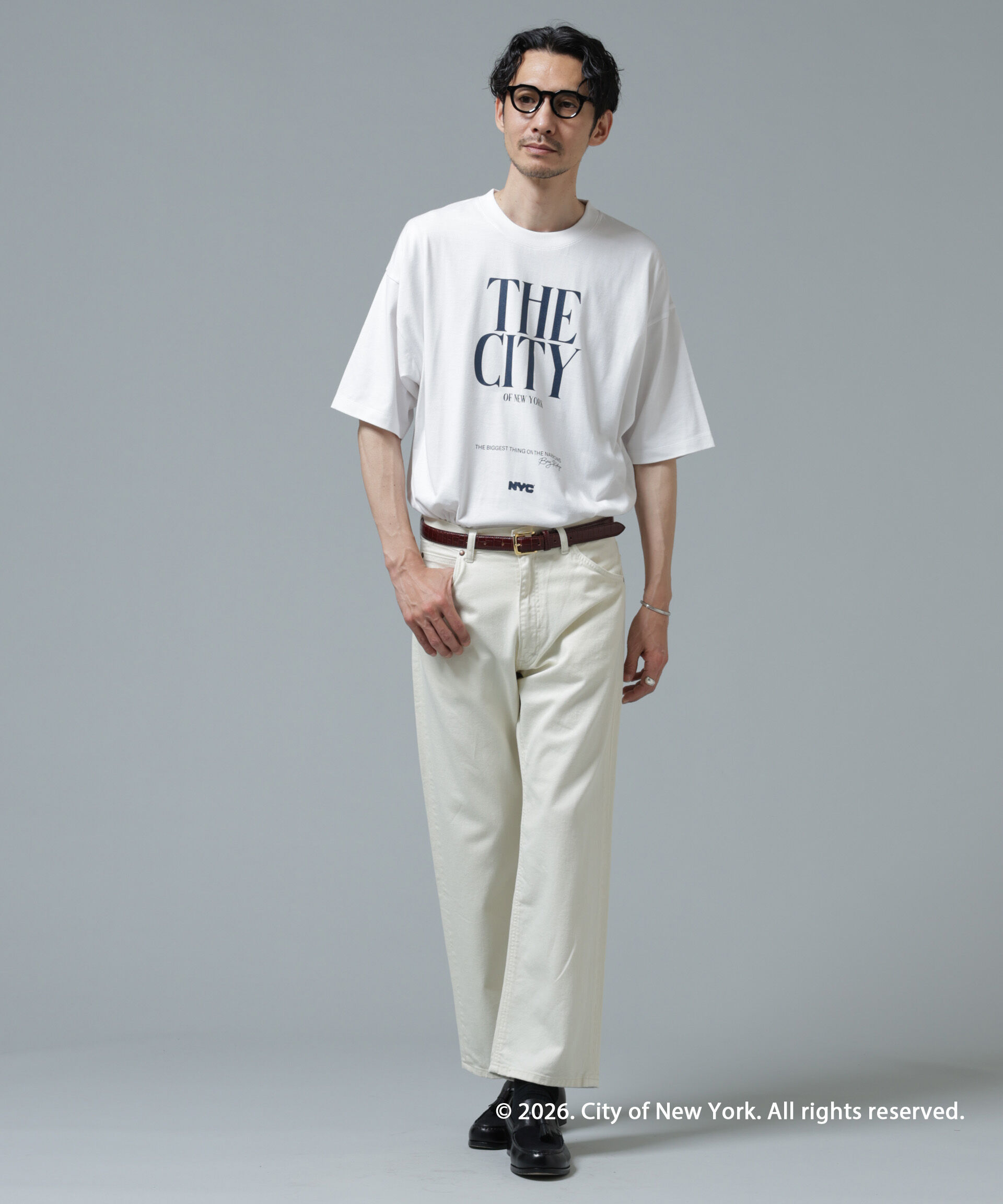 NANO universe「GOOD ROCK SPEED&times;Anti Soaked(R) 汗染み防止 NYC Tシャツ」|Tシャツ・カットソー|