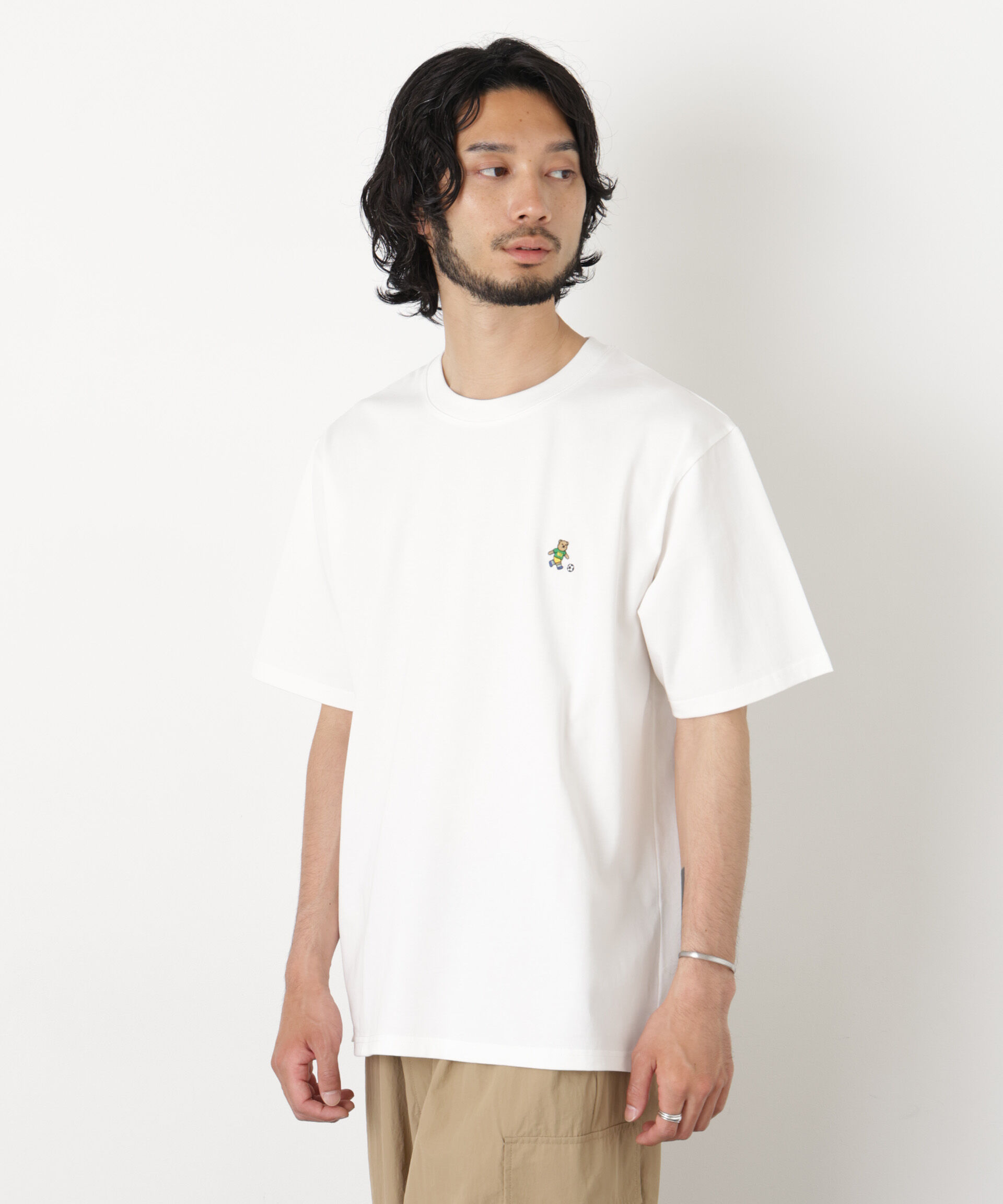 NANO universe「ナノベア Tシャツ半袖 サッカー」|Tシャツ・カットソー|