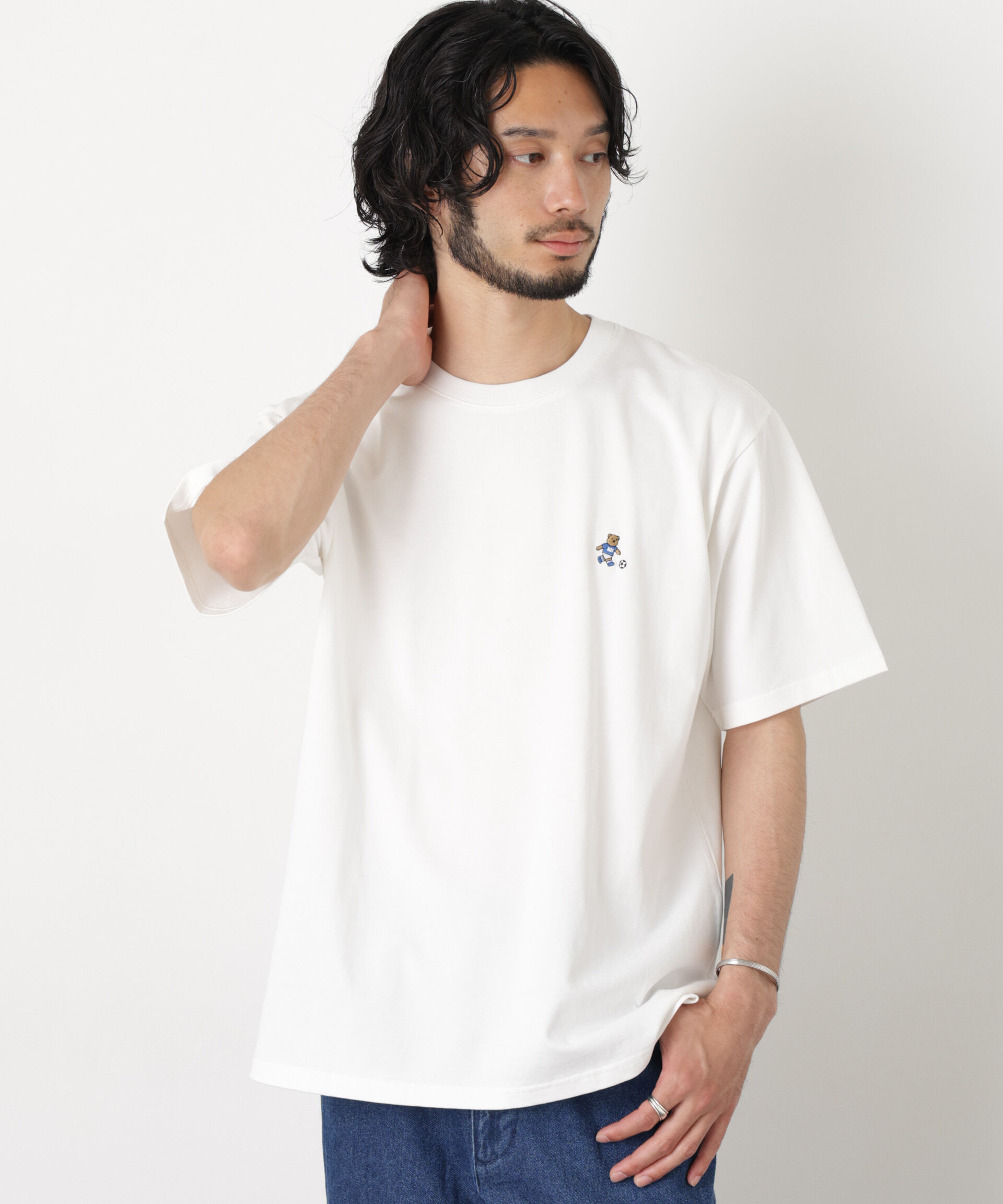 NANO universe「ナノベア Tシャツ半袖 サッカー」|Tシャツ・カットソー|