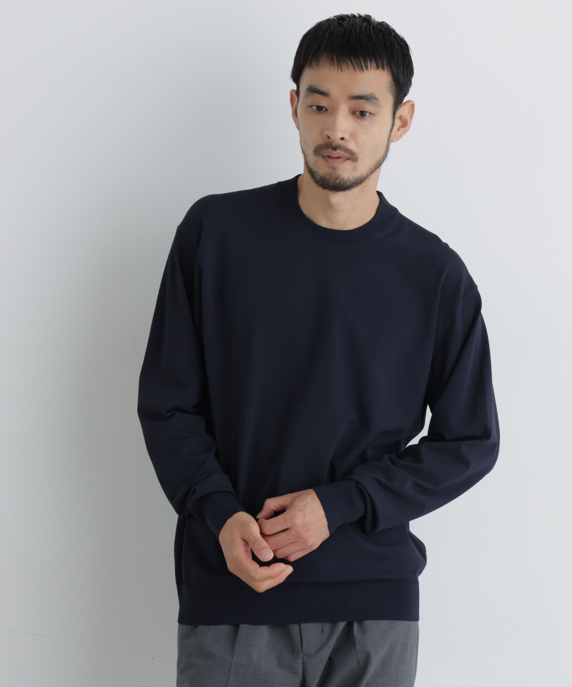 NANO universe「ジャケT(R) ELITE  FUNCTION ニット長袖」|ニット・セーター|