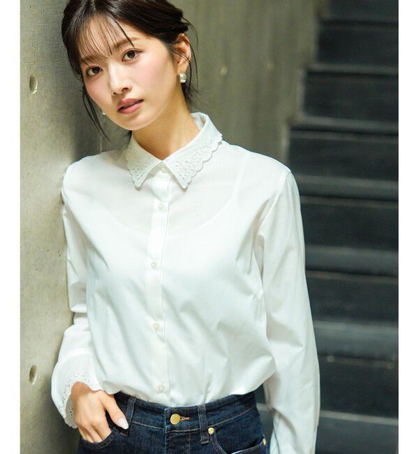 ANY SIS「エンブロイダリーレディ シャツ」|シャツ・ブラウス|