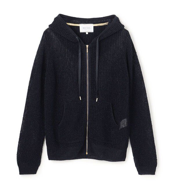 BEIGE,「【ロングセラー・新色追加】OPTICAL / ペーパーヤーンフーディージップニット」|パーカー|