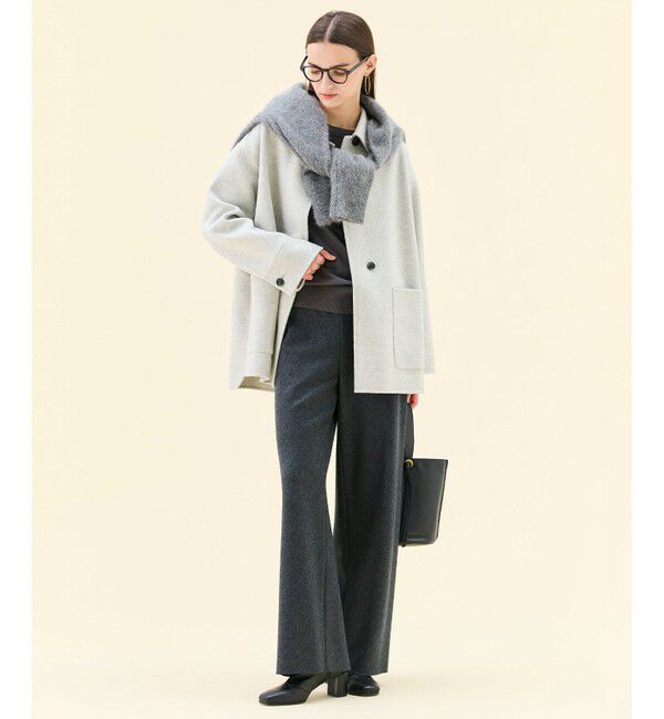 BEIGE,「【Precious掲載】AMARILLO / スパンコールフォックスニットカーディガン」|ニット・セーター|