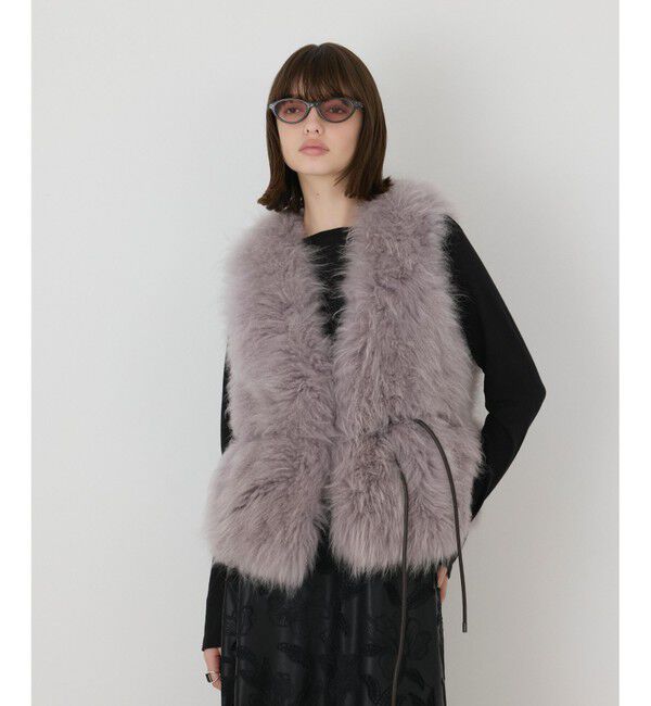 GRACE CONTINENTAL「【イベント店舗・ONLINE STORE先行アイテム】カシミヤファージレ」|ベスト・ジレ|