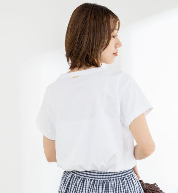 NOLLEY'S「《ノーリーズオリジナル美容Tシャツ》シルクアミノ酸加工Ｔシャツ」|Tシャツ・カットソー|