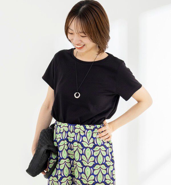 NOLLEY'S「《ノーリーズオリジナル美容Tシャツ》シルクアミノ酸加工Ｔシャツ」|Tシャツ・カットソー|