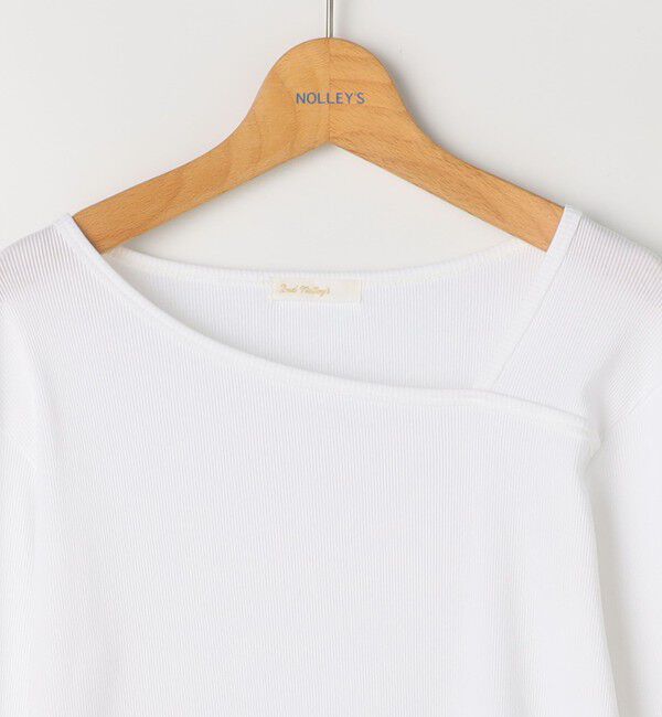 NOLLEY'S「ウォッシャブルヴィンテージリブアシンメトリープルオーバー」|Tシャツ・カットソー|