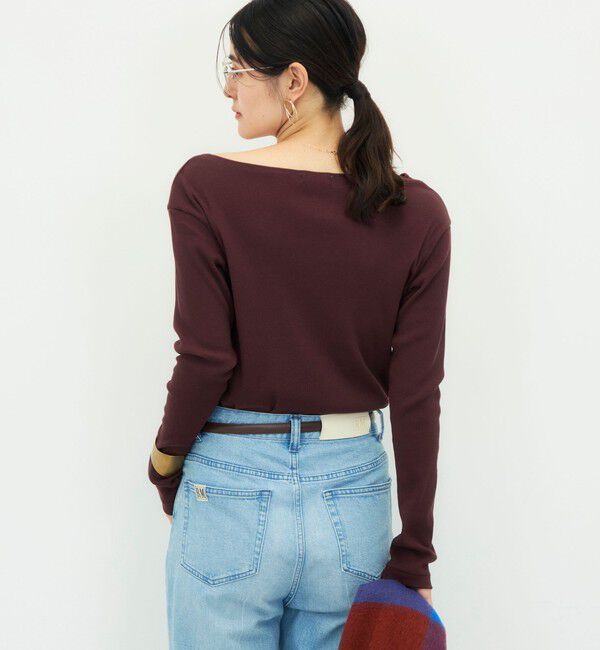 NOLLEY'S「ウォッシャブルヴィンテージリブアシンメトリープルオーバー」|Tシャツ・カットソー|