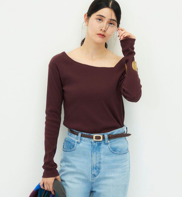 NOLLEY'S「ウォッシャブルヴィンテージリブアシンメトリープルオーバー」|Tシャツ・カットソー|