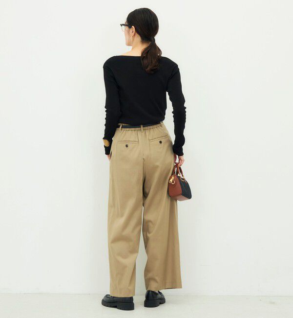 NOLLEY'S「ウォッシャブルヴィンテージリブアシンメトリープルオーバー」|Tシャツ・カットソー|