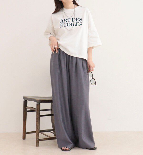 fredy emue「フロッキーロゴ5分袖Tシャツ」|Tシャツ・カットソー|