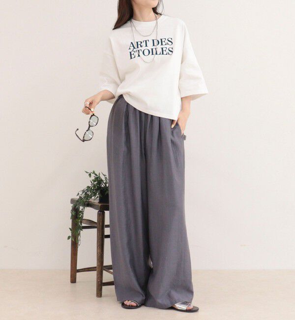 fredy emue「フロッキーロゴ5分袖Tシャツ」|Tシャツ・カットソー|