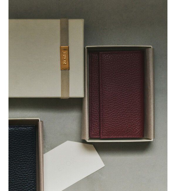 ROPE「【E'POR】JUDD Accordion Card Case(マルチケース)」|名刺入れ・カードケース|ワイン(66)