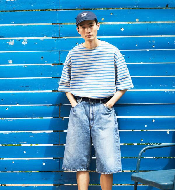 ORCIVAL「ORCIVAL | コットンロード クルーネック 半袖バスクシャツ MEN」|Tシャツ・カットソー|