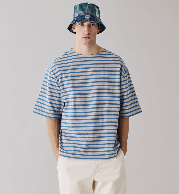 ORCIVAL「ORCIVAL | コットンロード クルーネック 半袖バスクシャツ MEN」|Tシャツ・カットソー|