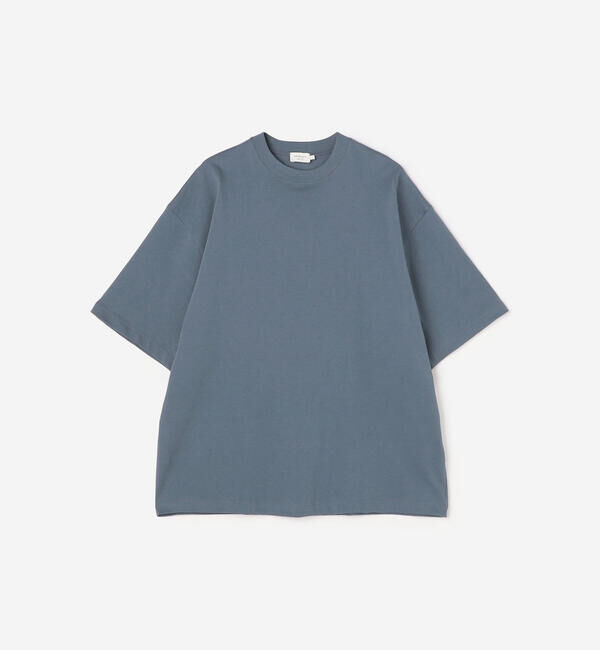 handvaerk「handvaerk | コットン クルーネック半袖Tシャツ MEN」|Tシャツ・カットソー|BLUE系1