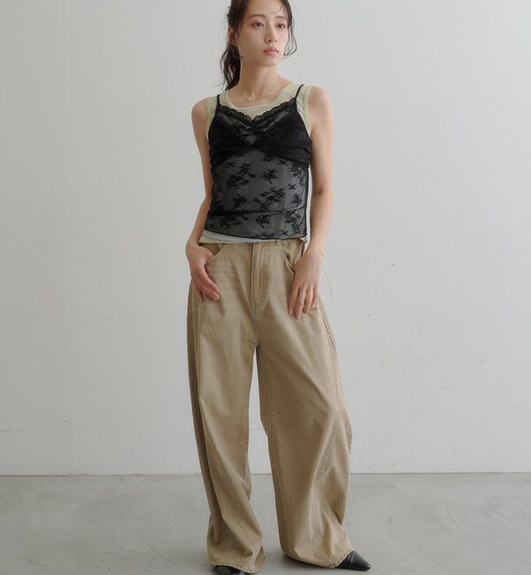  「ランジェリーレースキャミ」|シャツ・ブラウス|
