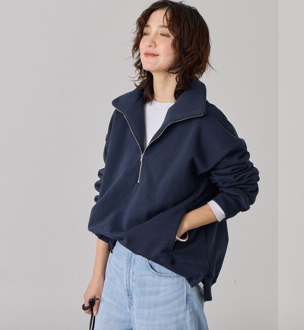  「【A・MONN】ZIP SWEAT プルオーバー【セットアップ可】」|Tシャツ・カットソー|