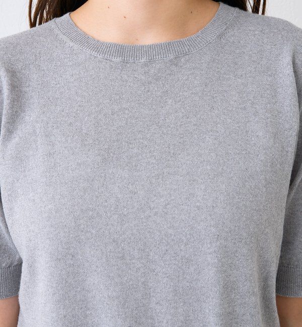  「【A・MONN】【着回し力抜群】HALF SLEEVE KNIT」|ニット・セーター|