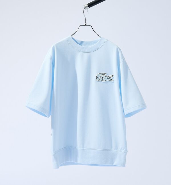 ABAHOUSE「【LACOSTE / ラコステ】オーバーサイズクロックエンブレムスウェットTシャ」|Tシャツ・カットソー|