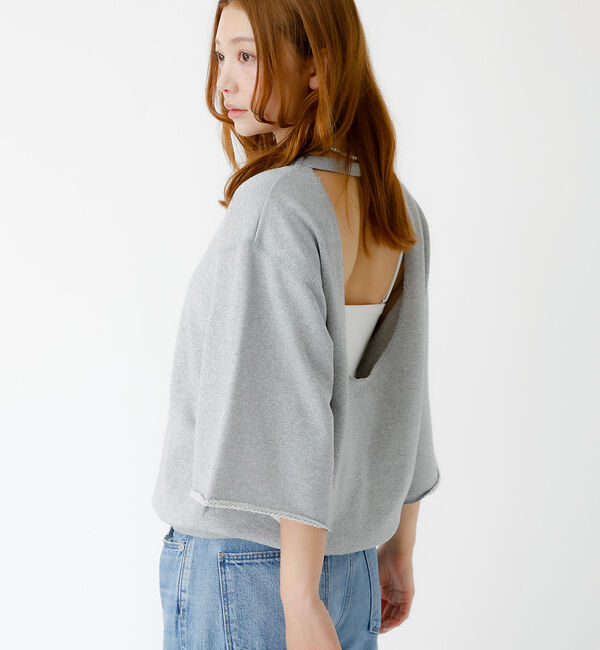 Rouge vif「【IRONING / アイロニング】Glitter sweat hslv / グ」|Tシャツ・カットソー|