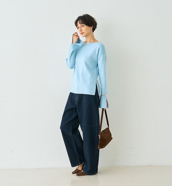 Rouge vif「スムーススリット ニットプルオーバー」|ニット・セーター|