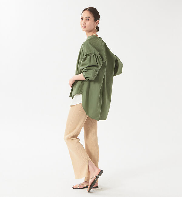 qualite「《セットアップ対応》リブニットスリットパンツ」|その他|