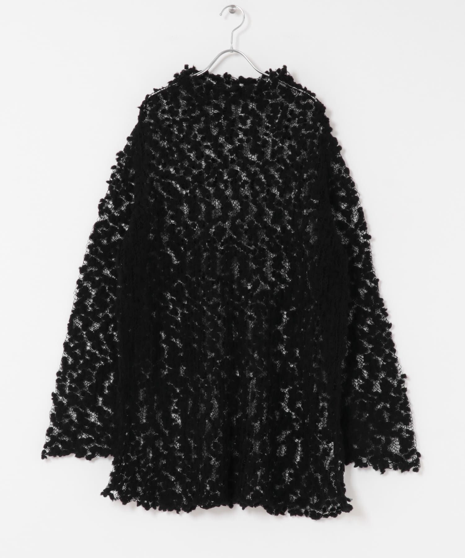 URBAN RESEARCH DOORS「OPEN SESAME CLUB　Pom-Pom over tops」|ニット・セーター|ブラック