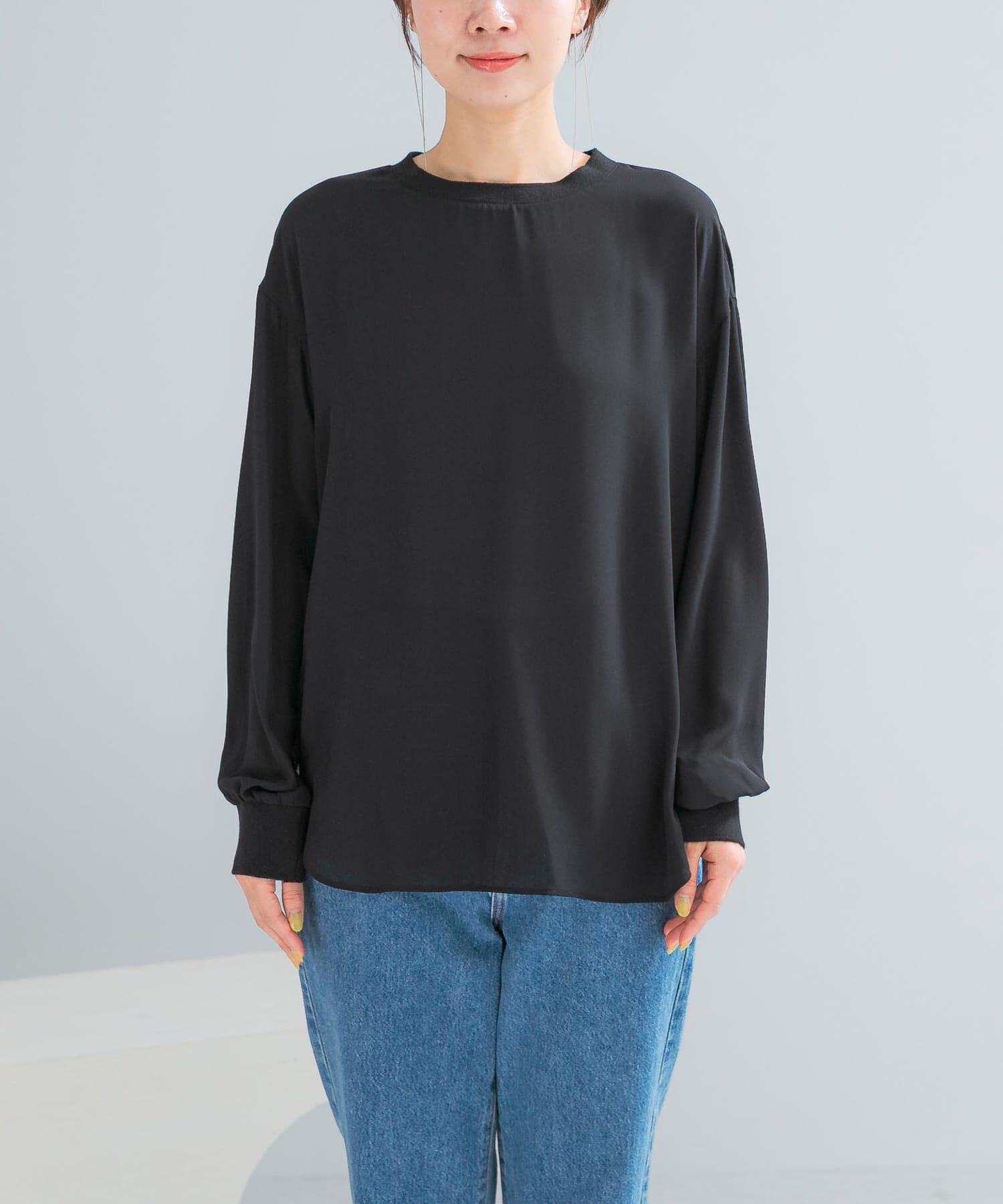 URBAN RESEARCH ROSSO「リブドッキングセミシアープルオーバー」|Tシャツ・カットソー|