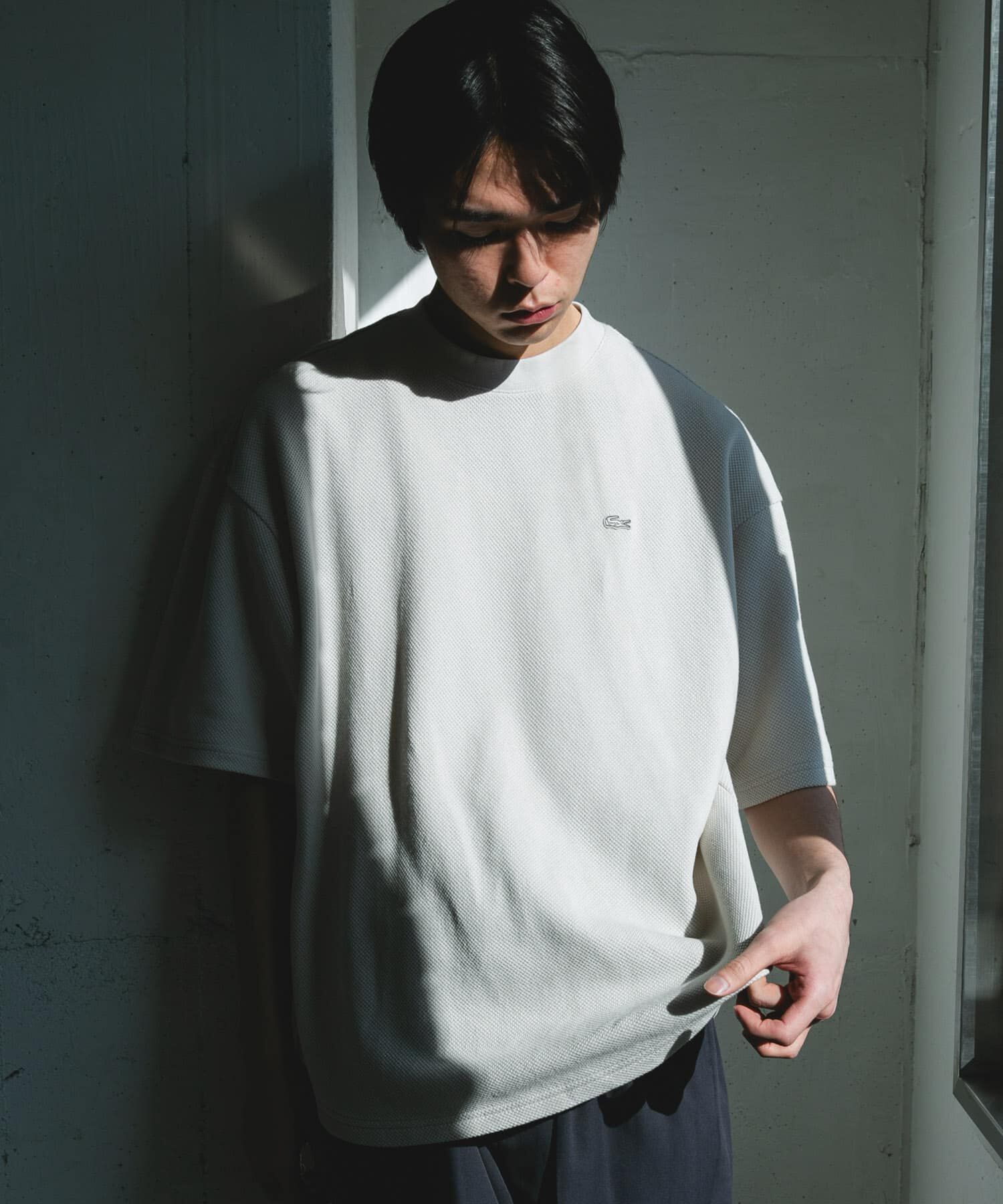 URBAN RESEARCH DOORS「『別注』LACOSTE&times;DOORS　THICK PIQUE ROUND SHORT-SLEEVE」|Tシャツ・カットソー|