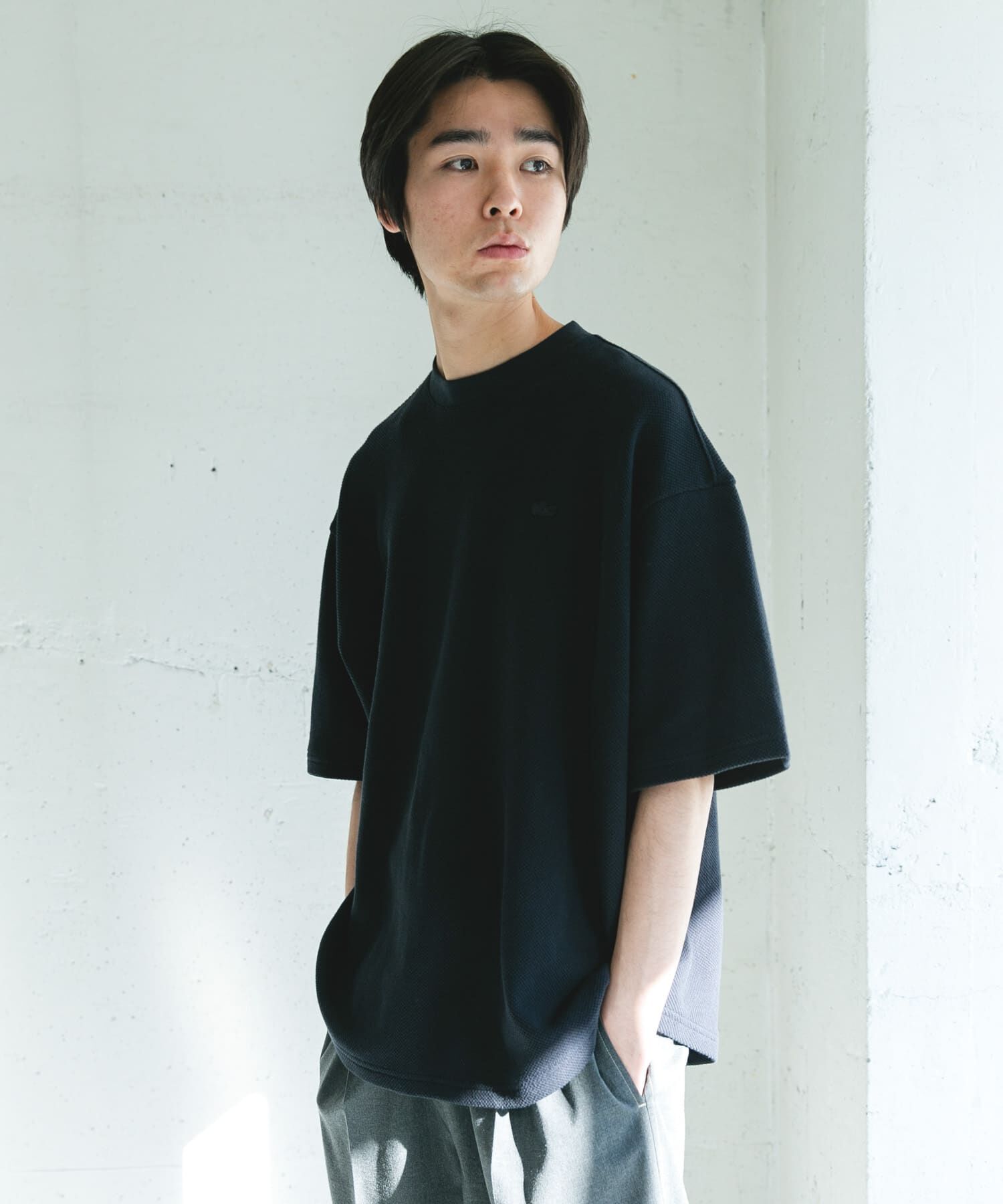 URBAN RESEARCH DOORS「『別注』LACOSTE&times;DOORS　THICK PIQUE ROUND SHORT-SLEEVE」|Tシャツ・カットソー|