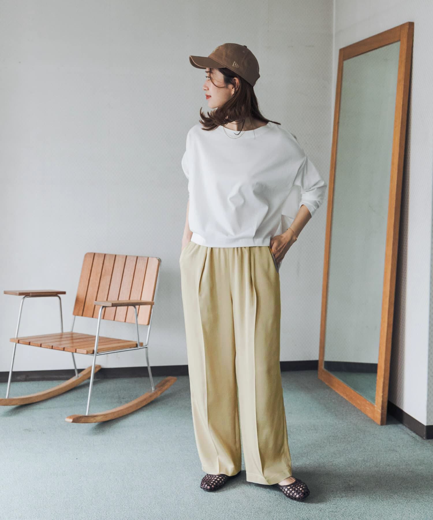 URBAN RESEARCH DOORS「トロミタックギャザーパンツ」|その他|