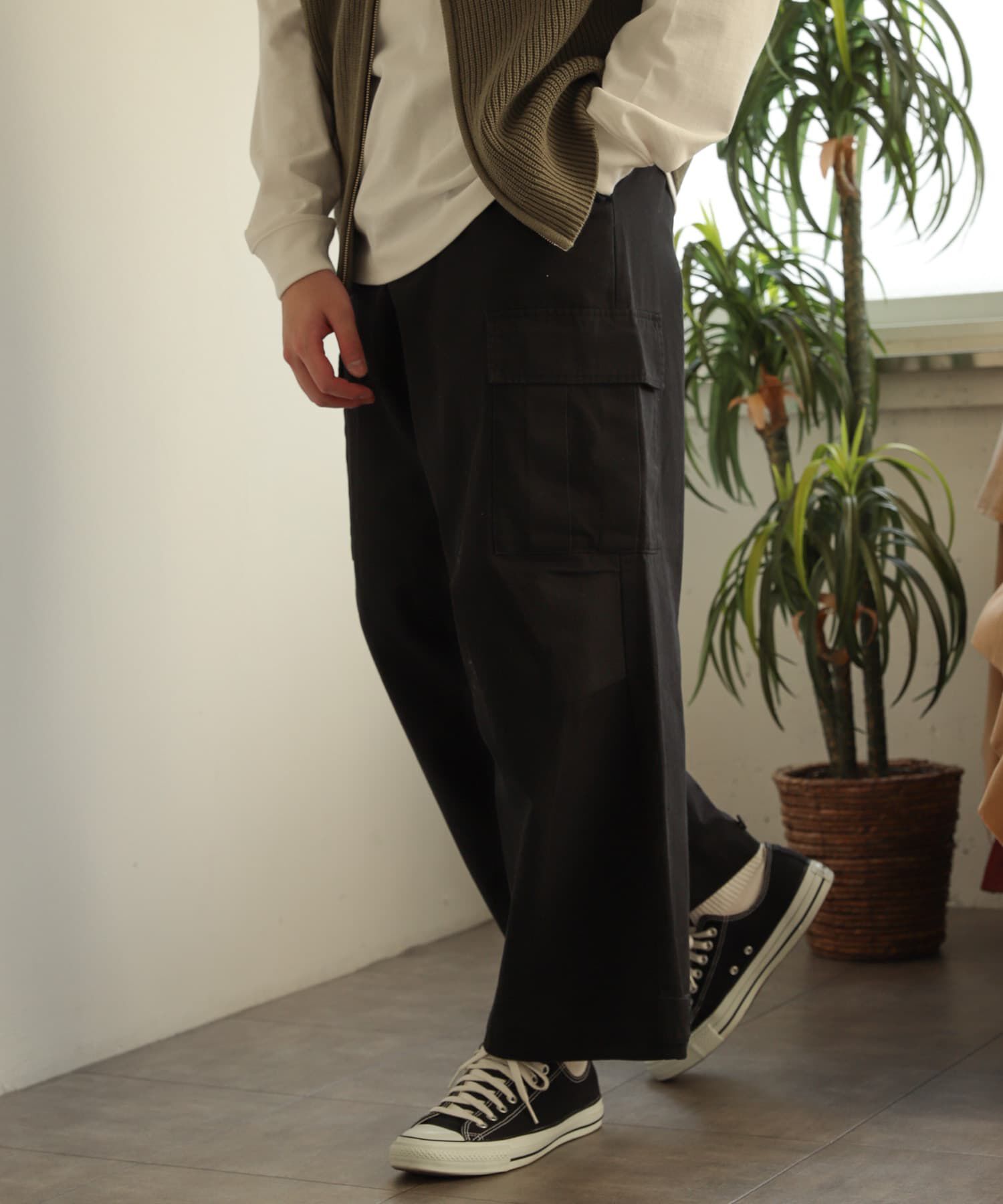 SENSE OF PLACE by URBAN RESEARCH「ウォッシュドカーゴワイドパンツ」|その他|