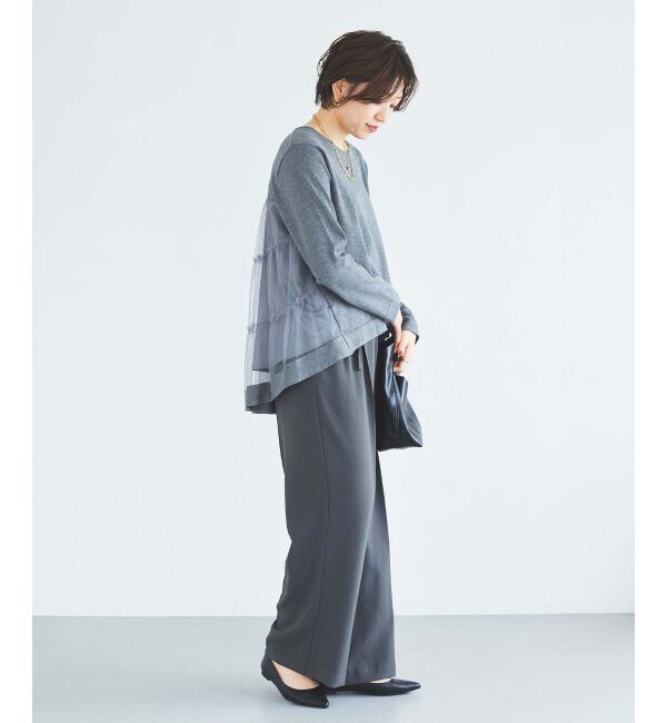 le.coeur blanc「《手洗い可能》TORRAZZO DONNAバックチュールニット」|ニット・セーター|