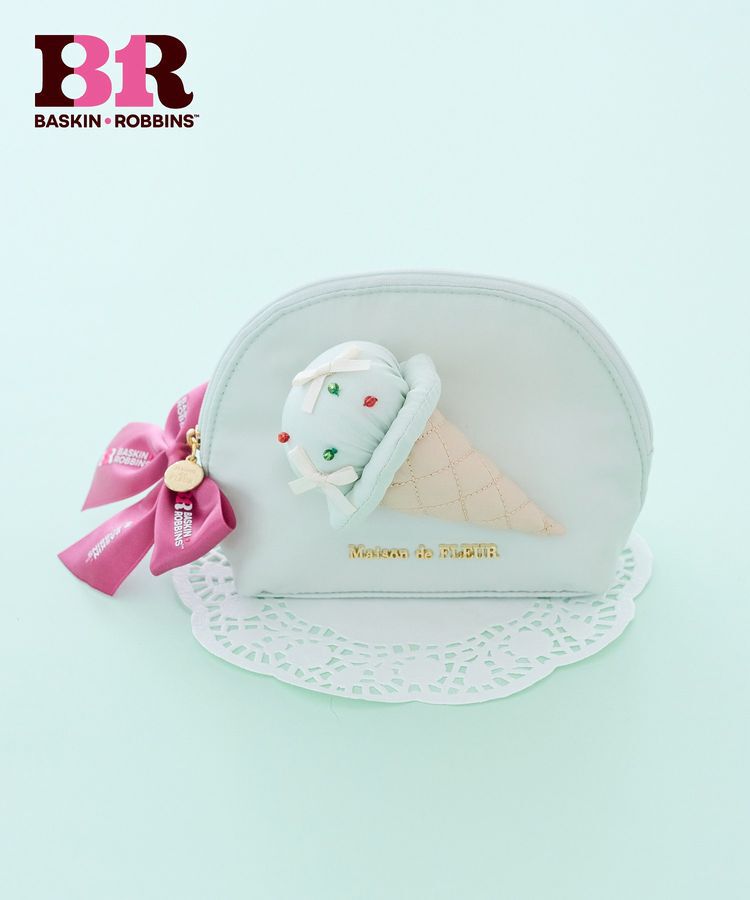 Maison de FLEUR「サーティワン ラウンドポーチ」|ポーチ|ミント