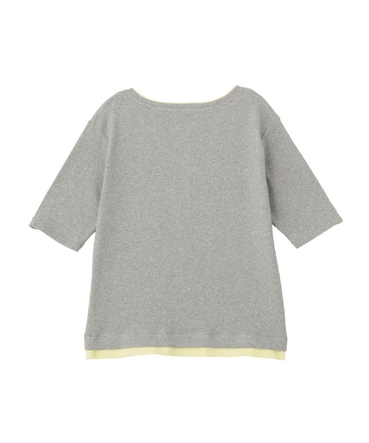 Green Parks「配色ヘンリーネック半袖プルオーバー」|Tシャツ・カットソー|