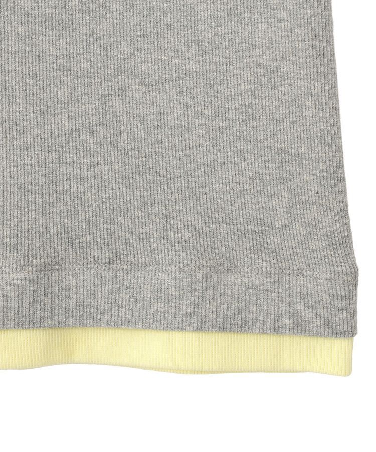Green Parks「配色ヘンリーネック半袖プルオーバー」|Tシャツ・カットソー|