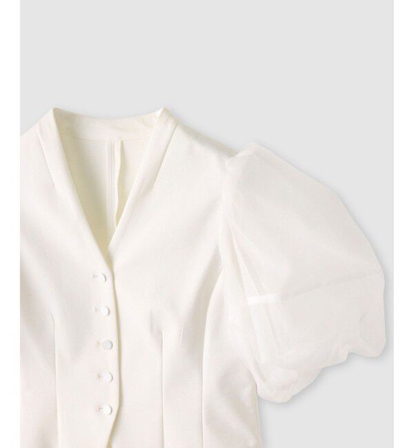 LOULOU WILLOUGHBY「ジレドッキングシアー袖トップA」|Tシャツ・カットソー|